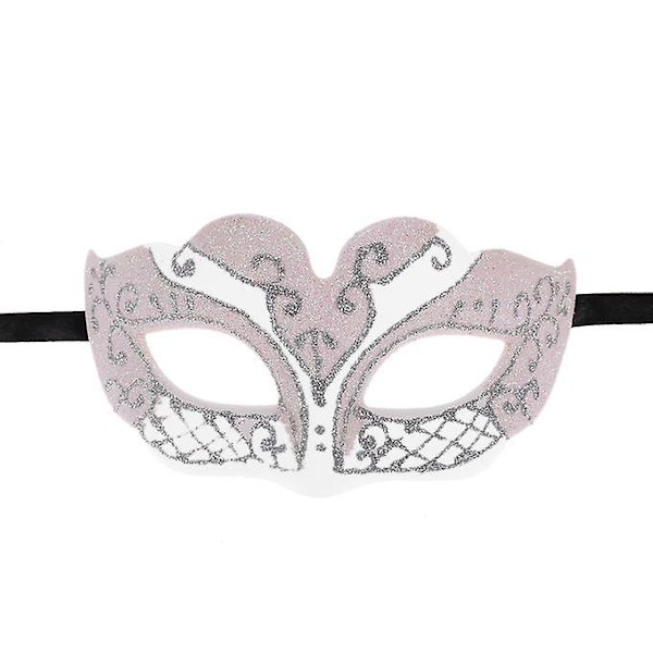 Halvmask i plast för Halloween Masquerade Ball A