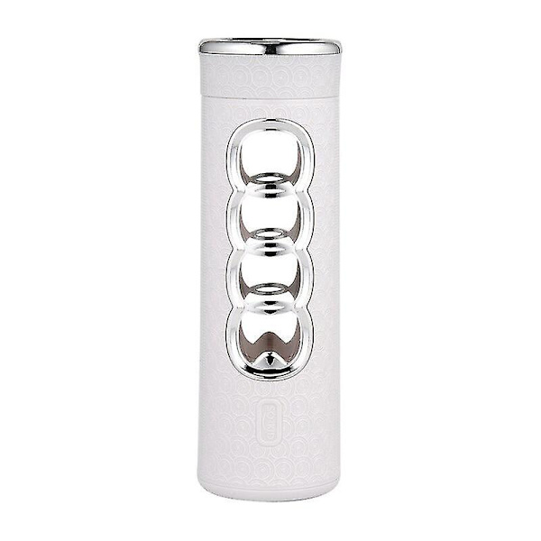 450ml Portable Glass Tea Water Bottle With Tea Infuser Outdoor Bike Climbing Leak-proof Sport Water Bottle White