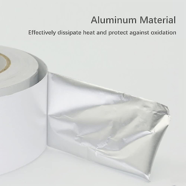 Aluminiumhäftande tejp Tätningstejp, 50 m x 50 mm, silverfärg