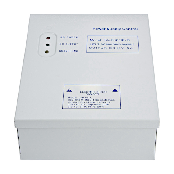 12V/5A DC Dörr Access Control System Strömförsörjning