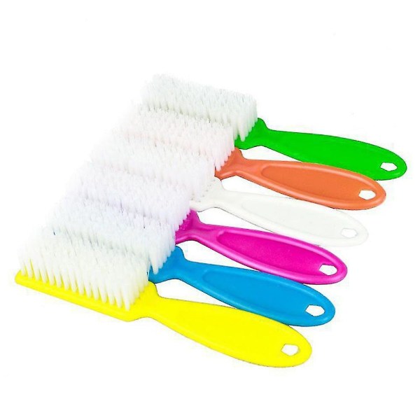 10 stk Pro Nail Scrub Brushes Multicolor