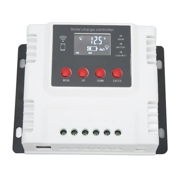 10A MPPT Solar Charge Controller til Solpanel Villa Udendørs Touring Bil Yacht Skib