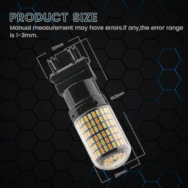 2 kpl 3757 3157 4157na LED-polttimo Switchback Valkoinen Keltainen Pysäköinti Suuntavilkku