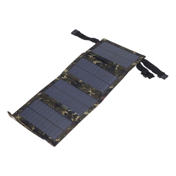10W 5V IP65 Bærbar Foldbar Solpanel Oplader Kit til Camping Vandring Camouflage
