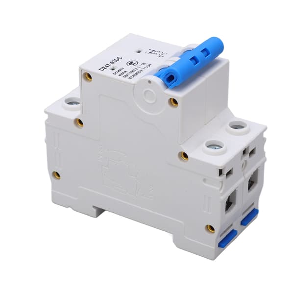 Fotovoltaisk DC Strømafbryder 2P 4KA Segmentering Flammehæmmende PV Miniature Luftstrømafbryder DC250V 50A