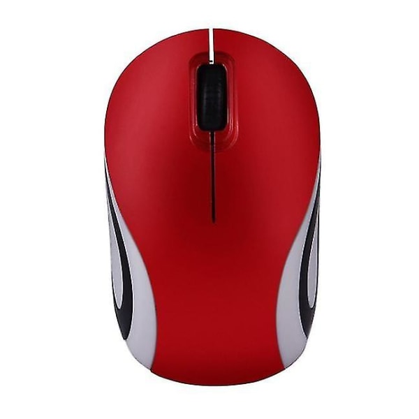 Söpö Mini 2,4 Ghz:n langaton optinen hiiri hiiret kannettavaan tietokoneeseen, punainen Red