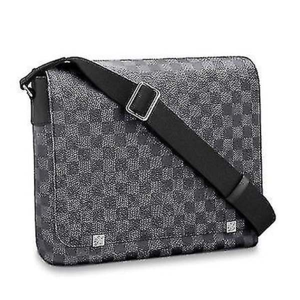 Läderpläterad One Shoulder Crossbody-väska för unisex