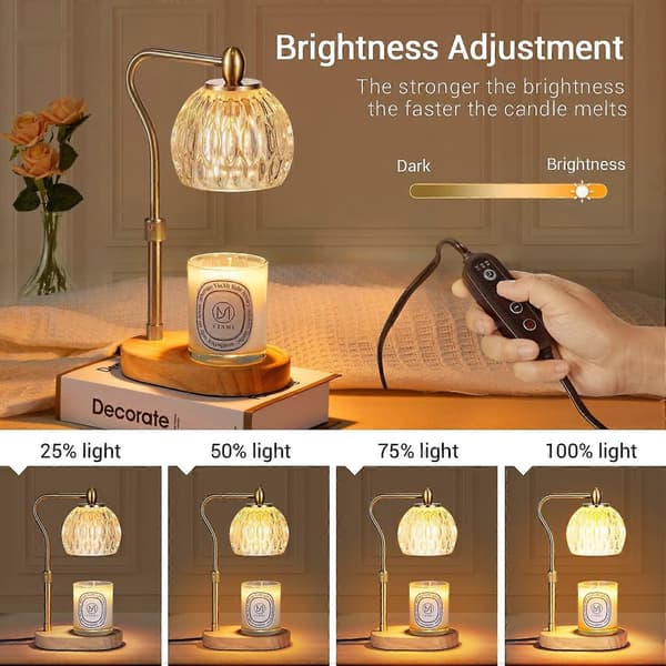【BQ】Lysvarmere, Lysvarmere Lampe med Timer og Dimmer Lysvarmere Gold