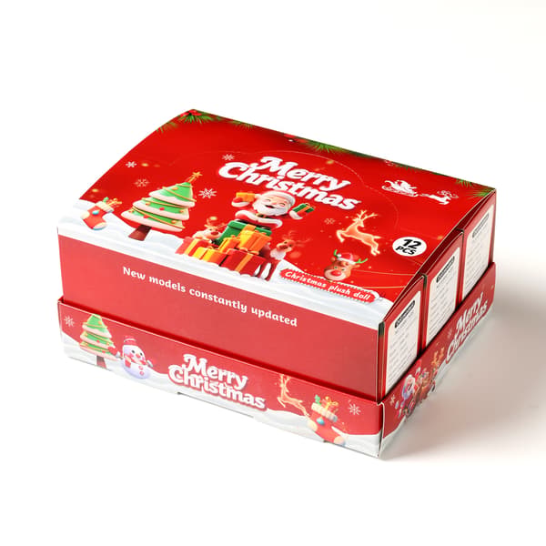 Julklappsset med nyckelringar - 12 unika designer - Presentask med gratis julgransprydnad