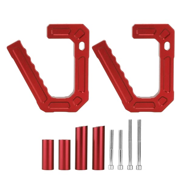 Forreste greb til bil i aluminiumslegering til Jeep Wrangler JK 2007-2018 (rød)