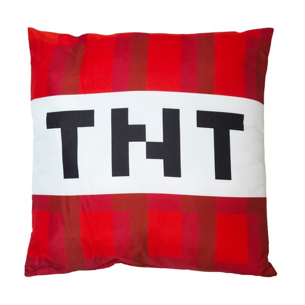 Minecraft Pude med TNT-blok og Diamantsværd - 40x40 cm