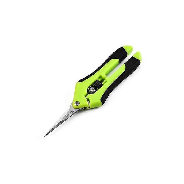 【BQ】1 stk. beskærersaks i rustfrit stål med lige blade til havearbejde green