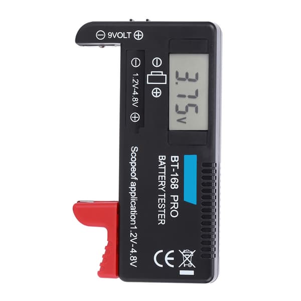 BT 168PRO Digital LCD Batteritester 1.2V til 4.8V Lille Knapcelle Batteritjekker