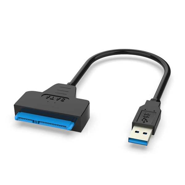 Hårddiskadapter USB 3.0 till Ssd-datakabel 2,5-tums Sata extern omvandlare med ljus för