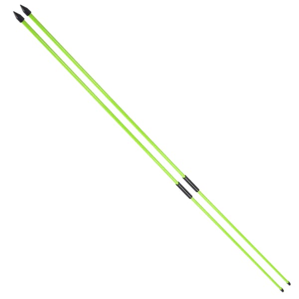 Vikbara Golf Alignment Sticks i Glasfiber 2 Sektioner Grön Riktning Indikator Pinnar