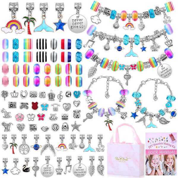 Söt rosa lila blå färg presentförpackning DIY barns Unicorn set Red Gift Set