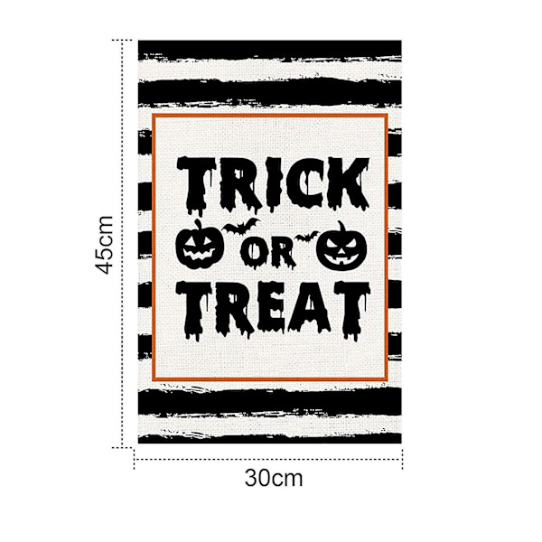 Trick Or Treat Boo Have Flag Simulering Halloween dekorative rekvisitter til hjemmehavefest dekoration B