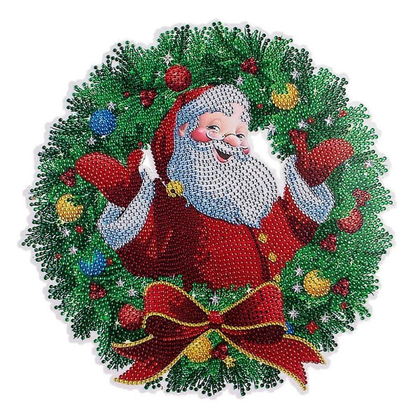 Diamond Painting 5d Christmas Crystal Wreath Kit Full Drill Broderi B