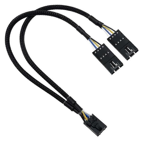 【BQ】Rgb Splitter Kompatibel med Corsair Rgb Hub, Lighting Node Core og Icue Commander Core Xt 4 Pin Han til Hun-Perfekt