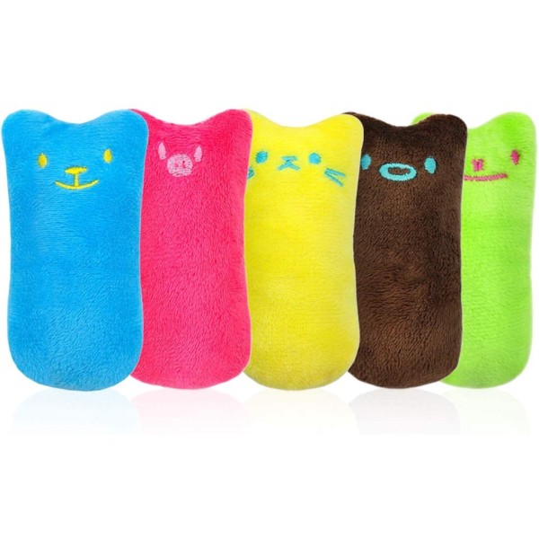 Cat Toys Catnip Plyschleksak för katter som tuggar och rengör tänder