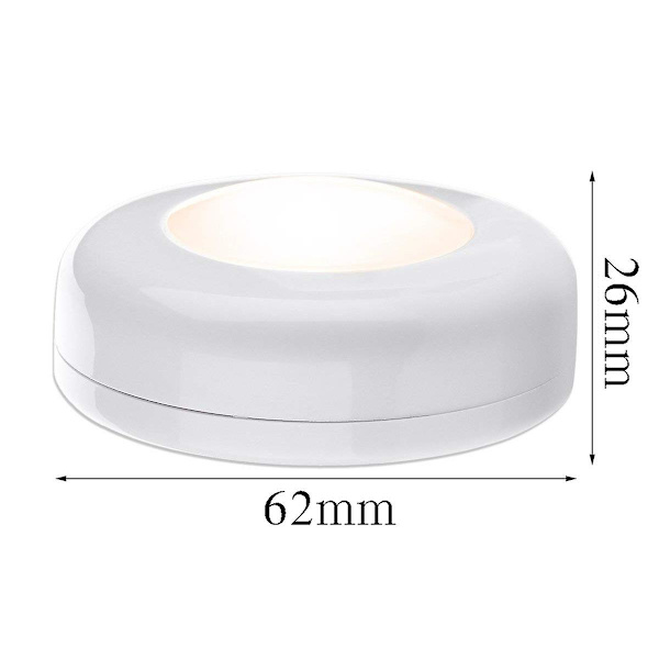 LED16 färg skåp ljus missfärgning fjärrkontroll tryck logga in ljus sovrum sängen atmosfär led pat nattlampa 3pcs