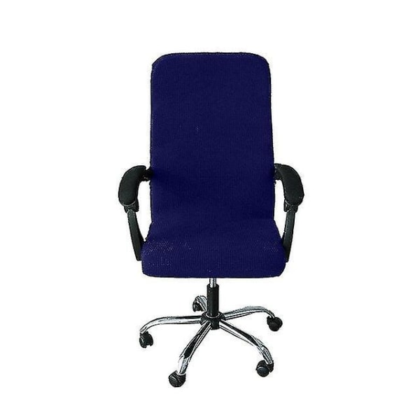 Kontor Computer Game Stol Betræk Lænestol Elastisk Stretch Drejeligt Sæde Gaming Stol Beskytter Slipcover Armlæn Betræk Black L--chair cover