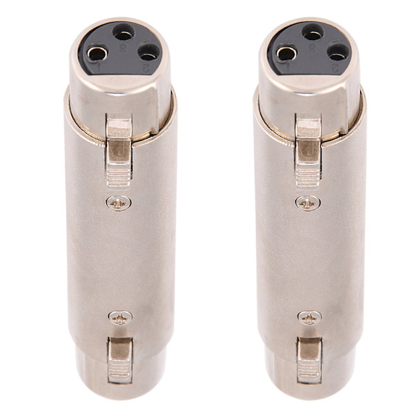 XLR hun til hun mikrofonadapter (2-pak)