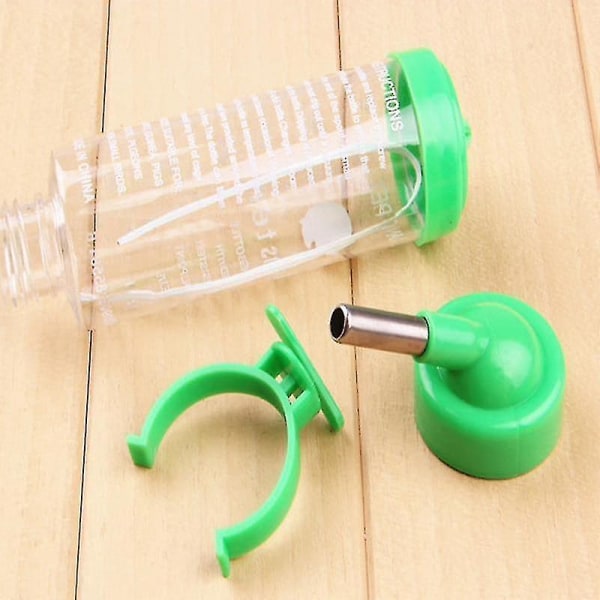 Plastic Drinking Water Bottle Dispenser - Feeder For Pet yellow 250ml