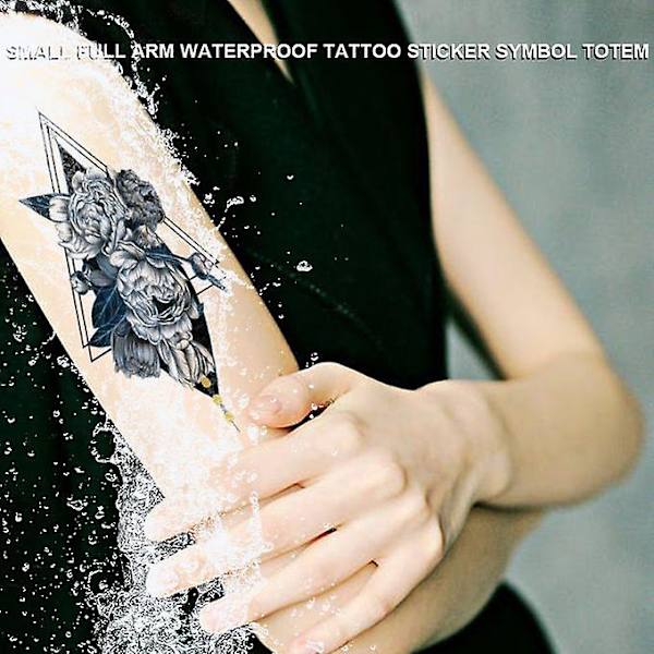 Liten Full Arm Totem Symbol Vattentät Tatuering Sticker Mode Vackert