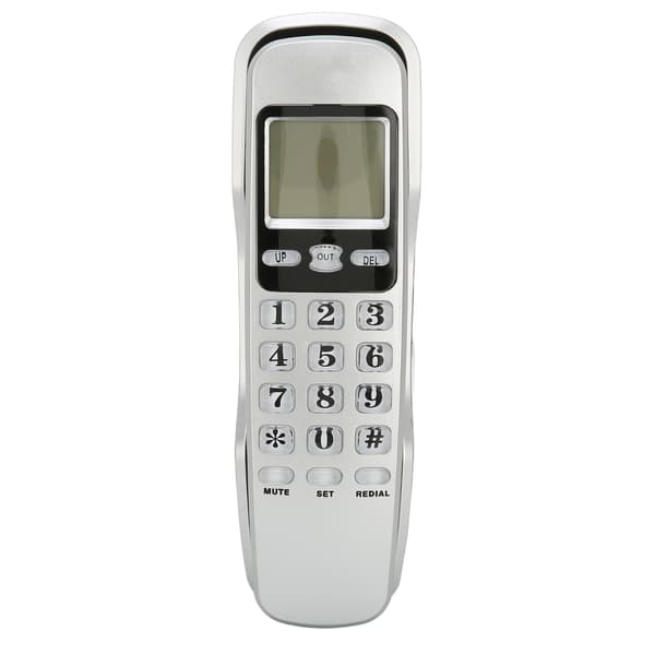 KXT888CID kiinteä puhelin LCD-näytöllä - Hopea