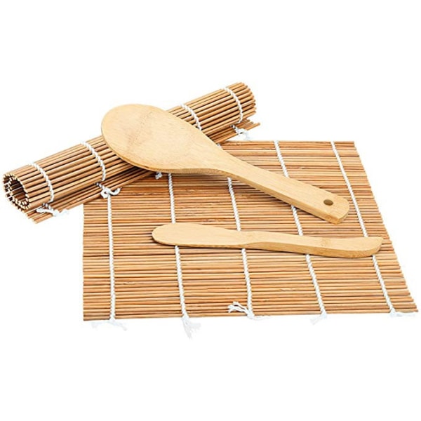 Bambus Sushi Rullemåtte Sæt Til gør-det-selv Sushi