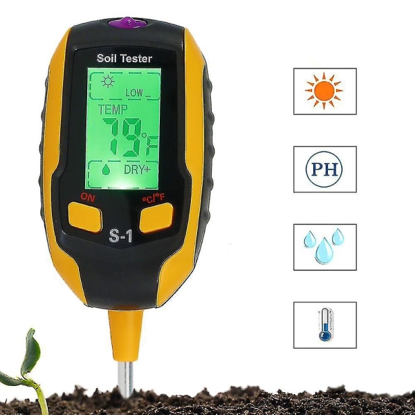 4 i 1 Soil Ph Tester Soil Moisture Hygrometer Plant Soil Ph Tester