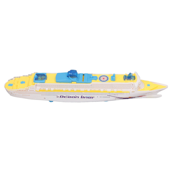 Børns Krydstogtskib Model Lyd Effekter LED Lys Universal Rotation Ocean Liner Bådlegetøj til Drenge Piger