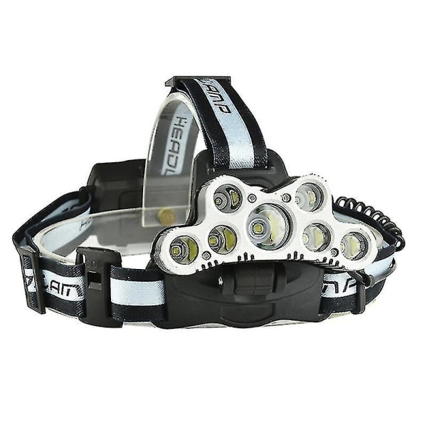 Hhcx-xanes 2501-a 7led 2200 Lumens Bicycling Headlamp 6 Switch Modes With Sos Help Whistle Bike Light