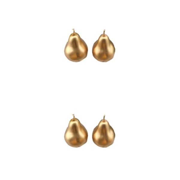 1/2/3/5 2st kemiskt simulerade frukter för heminredning - Golden pear 2PCS