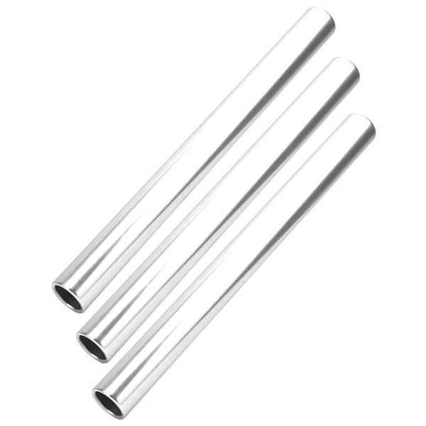 3 stk. sølv aluminiumslegering stafetpind til atletikløb