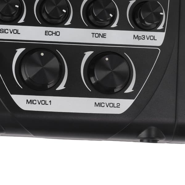F8 Bluetooth Karaoke Mikrofon Udendørs Mixer Sort EU Stik 100240V