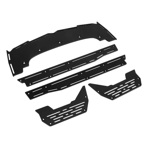 RC Side Pedal Aluminium Legering Opgraderingsdele til ARRMA 1/7 1/8 RC Biler Sort