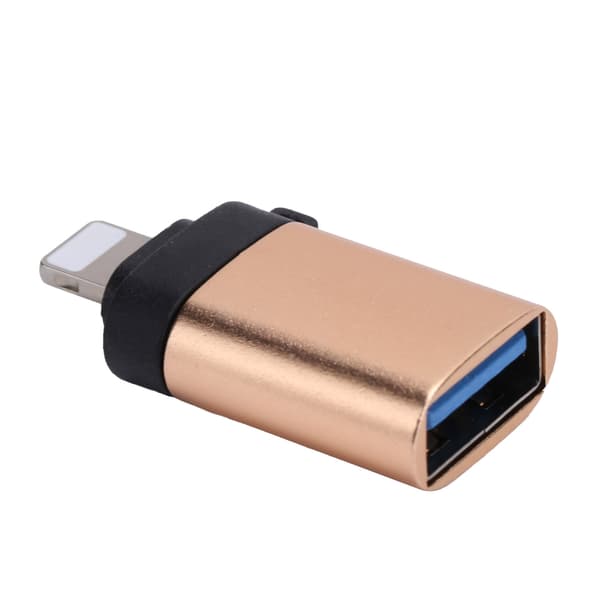 USB3.0 OTG Adapter Converter for Rask Lading Dataoverføring Passer for IOS Telefon Gull