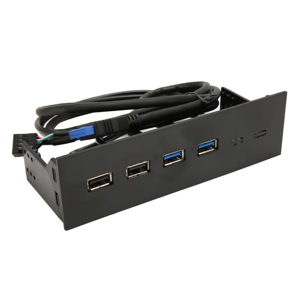 USB Frontpanel 2 USB2.0 2 USB3.0 Høyhastighetsoverføring 5.25in Datamaskinutvidelseskort 4 porter