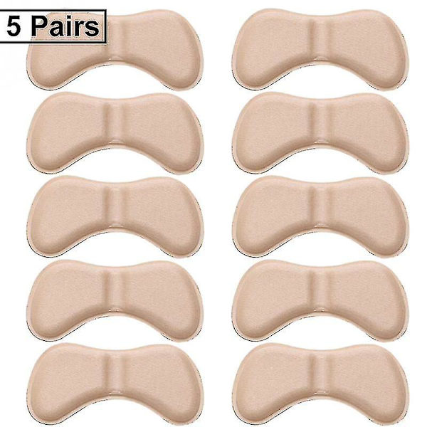 5 par hälinläggssula Patch Smärtlindring Antislitagekuddar Beige- 5 pairs