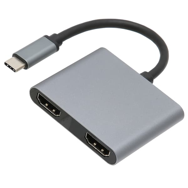 Type C til Dobbelt HD Multimedia Interface Adapter 4K 60hz til OS Tablet Pro Air 2020 2019 2018 til Dell XPS 13 15