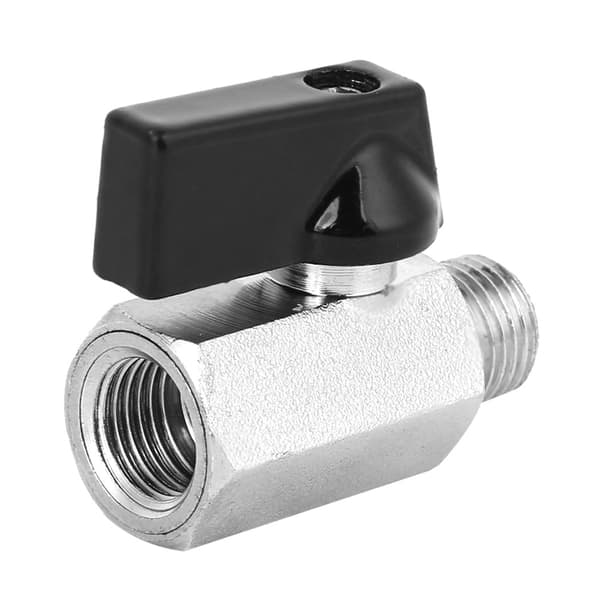 2 st Mini Abrasive Blasting Mässing Pneumatisk Kulventil Luftkompressortillbehör G1/4in