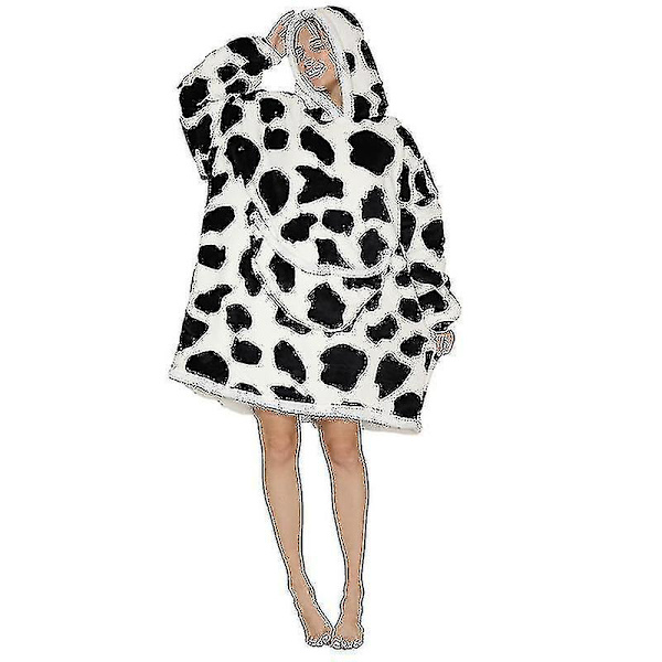 Super Dalian -huppari Filt-huppari Super Soft Sherpa Wool Giant -huppari För Vuxna S Cows