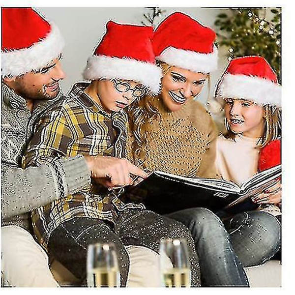 Hhcx-adult Santa Holiday Comfort Hat For Adults Kids Extra Thicken Classic Fur For Christmas New Year Fes