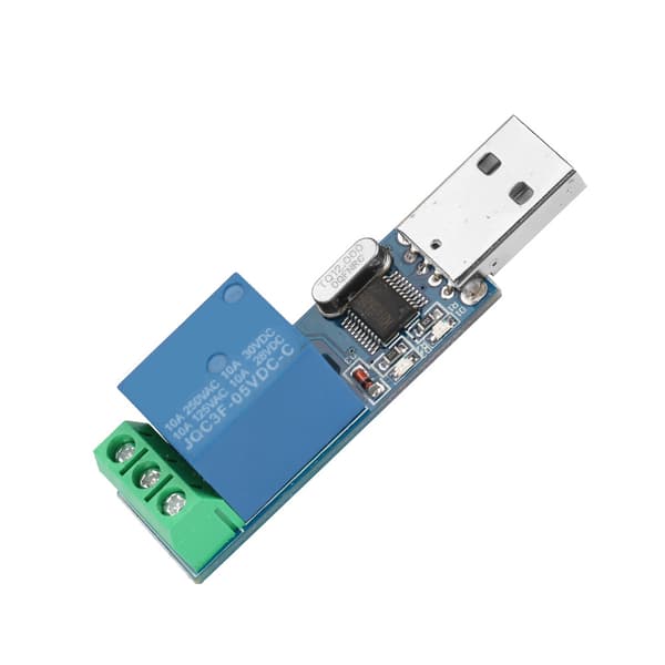 USB Relémodul MCU PC USB Smart Kontrollbryter Jog Selv Låsende