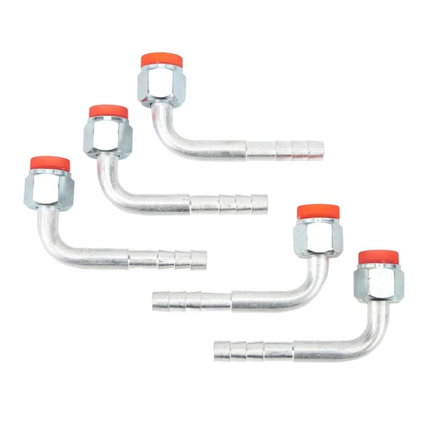 Hulling Fitting Armbågsmutter 90 grader O-ring Luftkonditionering Pipe Connector Led - 20 st