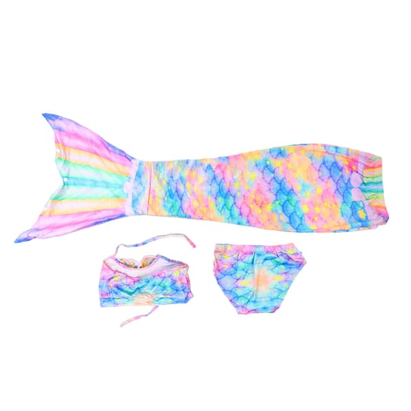 Flickor 3-delat Bikini Set Polyester Badkläder för Barn 140cm 55in