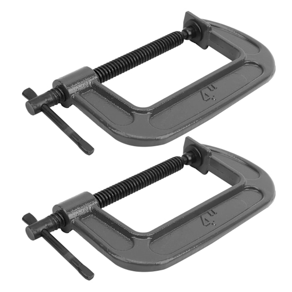 2 st G-Klämmor Set - G-Typ & C-Typ Träbearbetningsverktyg, Hållbar Formbart Stål Hardware