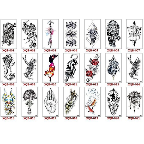 Liten Full Arm Totem Symbol Vattentät Tatuering Sticker Mode Vackert